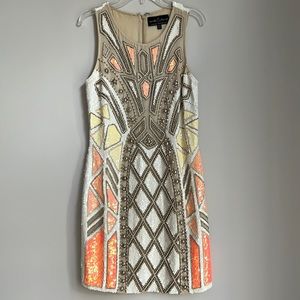 Sequin mini dress, needle and thread size 4. Worn once and dry cleaned